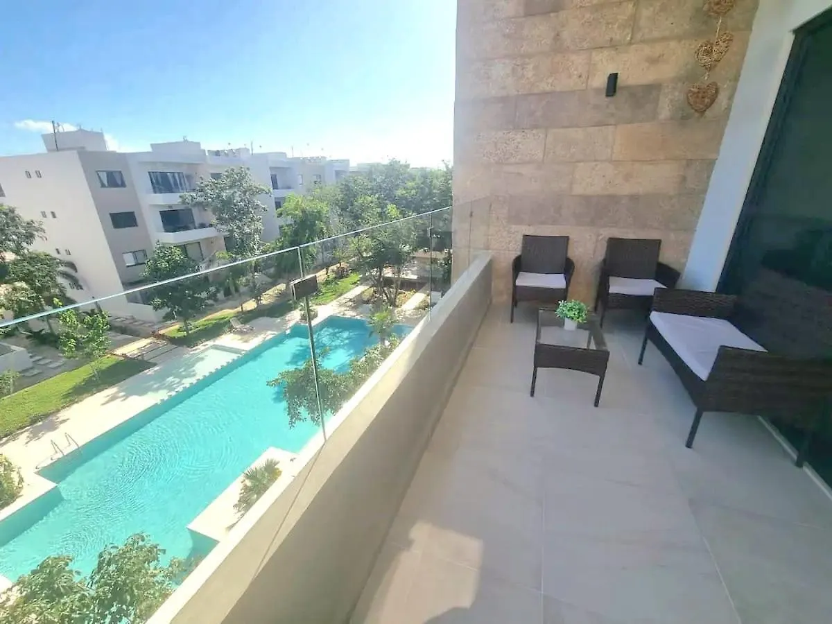 Encantador Departamento Con Vista A La Piscina Y A 10 Minutos De La Playa! Playa del Carmen Apartament